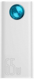 Baseus Powerbank Amblight 30000mAh, 4xUSB, USB-C, 65W (biały)
