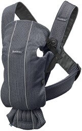 BabyBjorn, Mini, Nosidełko, Mesh, Antracytowy, 3D
