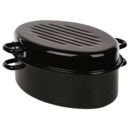 Brytfanna emaliowana 7,1 l + pokrywa 3,1 l