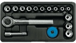 VOREL Zestaw kluczy nasadowych 58160 (16 elementów)