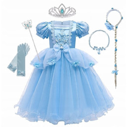 Sukienka Strój Kopciuszek Cinderella 140/146