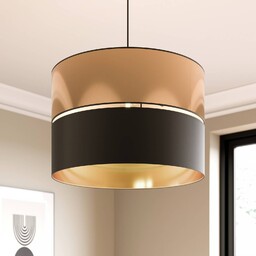 TK Lighting Żyrandol Hilton, czarny/złoty, 1-punktowy