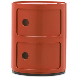 Kartell - Componibili 2 Stolik Pomarańczowy