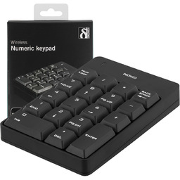KLAWIATURA DELTACO TB-144 BEZPRZEWODOWA USB, NUMERYCZNA, CZARNA