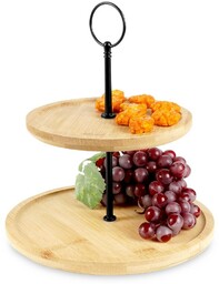 Patera bambusowa 2-piętrowa 24 cm