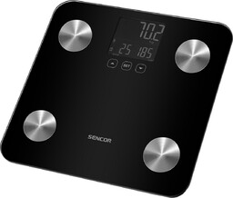 Osobista waga fitness Sencor SBS 6026BK, czarna, czarny
