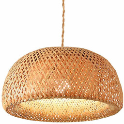 Bambusowa lampa zwis Boho ABR-NLW36-BH-E27 Abruzzo pleciona japandi