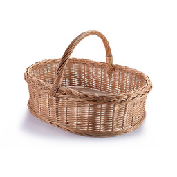 Taca na owoce i warzywa wiklinowa kuchenna owalna