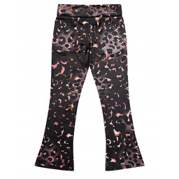 Juicy Couture Czarne Spodnie Dzwony Wzór (10-11L)