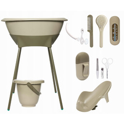 Zestaw Kąpielowy Wanienka 8 Elementów Olive Green Luma