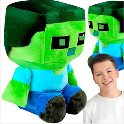 MINECRAFT BABY ZOMBIE PLUSZOWA MASKOTKA Z GRY PLUSZAK