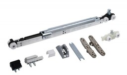 Wózki z jednostronnym hamulcem do systemu Hafele Slido