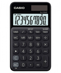 Kalkulator kieszonkowy 10-pozycyjny CASIO czarny /Sl-310UC-BK-S/