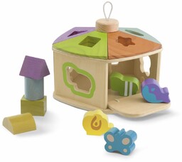 Chicco, sorter Drewniany domek dla zwierząt
