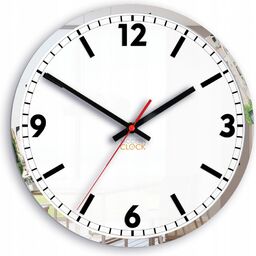 Zegar ścienny okrągły cichy nowoczesny akrylowy na ścianę