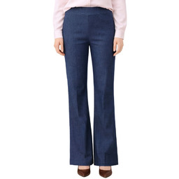 Dzwony Spodnie Damskie Włoskie Granatowe L