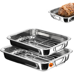 Brytfanny do pieczenia z rusztem 30 + 35