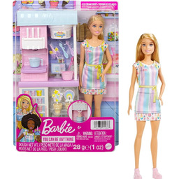 Barbie Lodzarnia Zestaw Z Maszyną Do Lodów Kariera