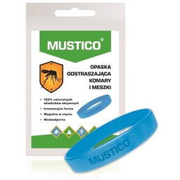 MUSTICO Opaska odstraszająca komary i meszki, 1 sztuka