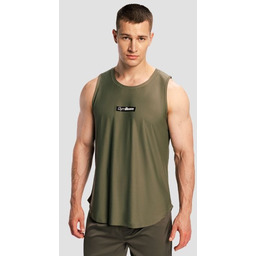 GymBeam Męski Tank Top Combat Olive Grey M