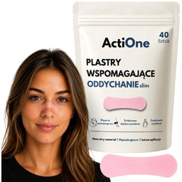 PLASTRY NA NOS SLIM 40 SZT. - ODDYCHANIE