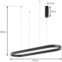 Lucande - Melinay Żyrandol LED Tuya CCT