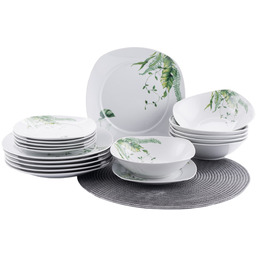 Serwis Obiadowy Porcelanowy 18EL 6OSÓB Komplet Zestaw Talerzy