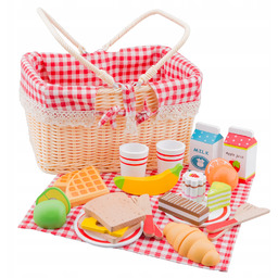 New Classic Toys Drewniany Zestaw Piknikowy Z Koszem
