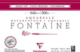 Clairefontaine 96357C Blok akwarelowy klejony z 4 stron