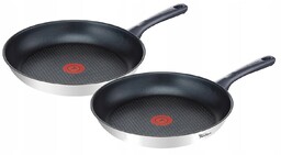 Patelnia Tefal Zestaw Daily 24/28 cm Inox Indukcja