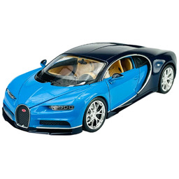 Welly Bugatti Chiron Niebieski 1:24 Samochód Nowy Metalowy