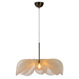 Markslöjd - Styrka Lampa Wisząca Ø75 Beige/Antique Brass/Amber