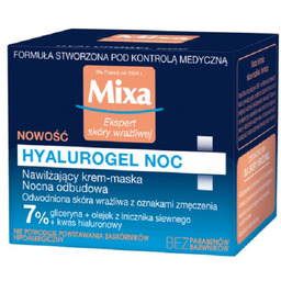 Mixa Ekspert Skóry Wrażliwej Hyalurogel Noc nawilżający krem-maska