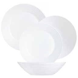 LUMINARC Serwis obiadowy szklany Harena 6 osób (18