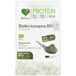BeOrganic Białko konopne BIO, 200g
