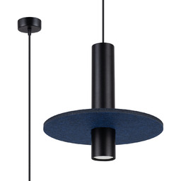 Lampa wisząca PELTA 1 czarna/granatowa SL.1884 - Sollux
