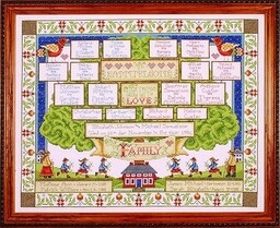 Design Works Zestaw do haftu krzyżykowego drzewo genealogiczne,