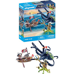 PLAYMOBIL Pirates 71419 Walka z gigantyczną ośmiornicą, Piraci