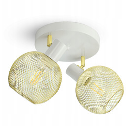 Lampa Sufitowa Żyrandol Plafon Gold Globe 488-EG2 Led