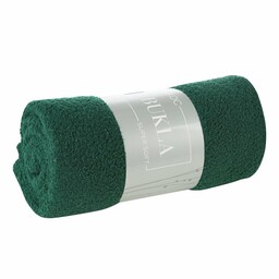 Eurofirany Koc narzuta 150x200 Bukla zielony ciemny baranek