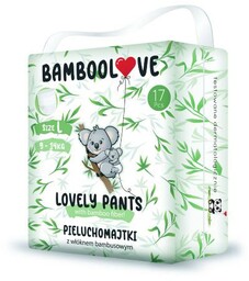 BAMBOOLOVE Lovely Pants Pieluchomajtki z włóknem bambusowym L