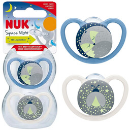 Nuk smoczek uspokajający ortodontyczny space night 2 szt.