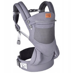 VRBABIES Nosidełko Dla Niemowląt Regulowane Czarny 4-16kg