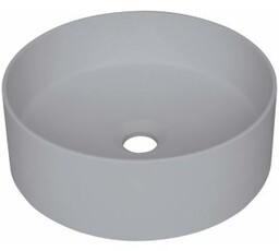 DEANTE Umywalka nablatowa SILIA granitowa 36x12 szary metalik