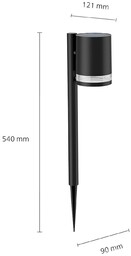Lampa z grotem ziemnym Philips LED Fyce