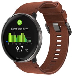 Polar, Ignite 3 Titanium, brązowy skórzany, M/L
