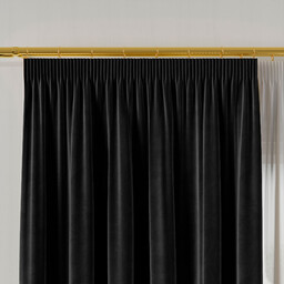 Markizeta Zasłona gotowa na taśmie 140x160 111 czarna