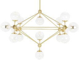 Lampa designerska wisząca PLANETARIO 15 GOLD złota -