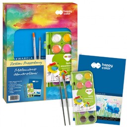 Zestaw Prezentowy Malowanie Akwarelami Happy Color HC-HA-7SET-2030-WP-14475