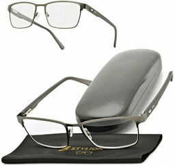 Stylion Plusy +1.50 Męskie okulary do czytania korekcyjne
